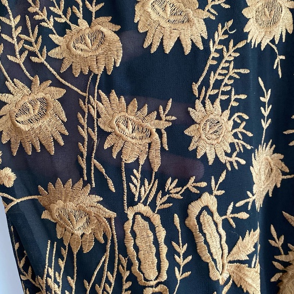 Free people Embroidered Black dress - Picture 3 of 8